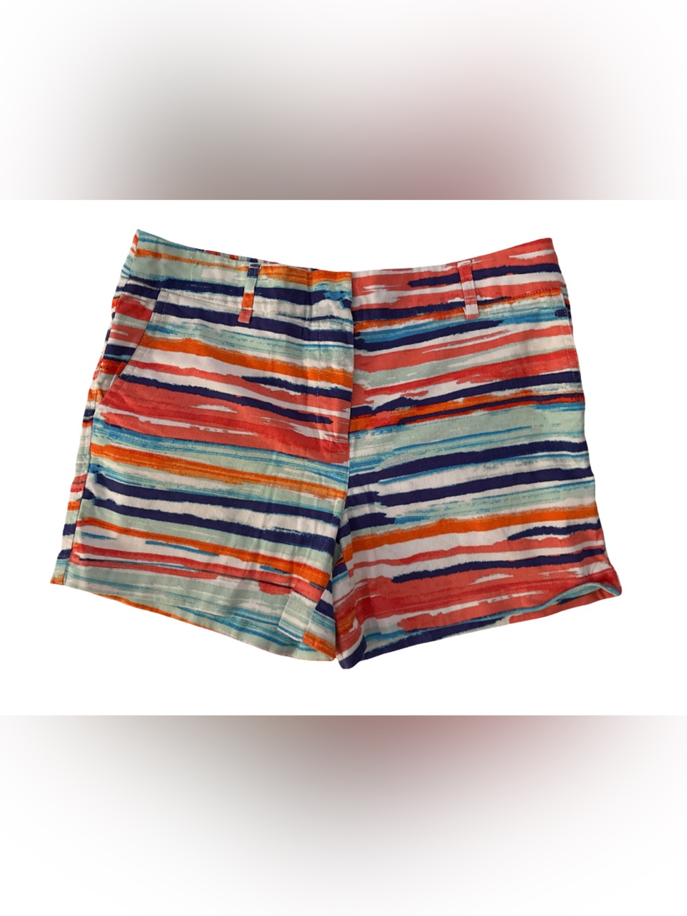Cynthia Rowley Multicolor Striped Dress with Orange, Blue, Purple and Pink